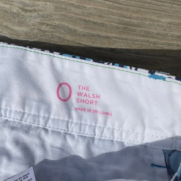 Lilly Pulitzer Women’s Size 0 Blue White Hippy Hippy Shake The Walsh Shorts - Picture 4 of 5